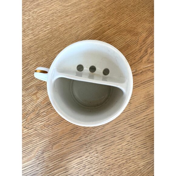 Vintage Train Motif Mustache Shaving Mug Porcelain Made In Japan Antique 4 Inche - Picture 6 of 9
